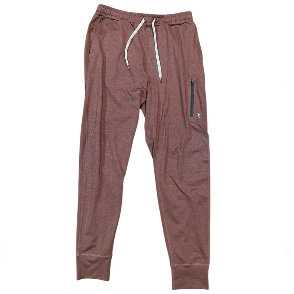 Vuori Men’s Sunday Performance Burnt Sienna Heather Jogger Pants Size M